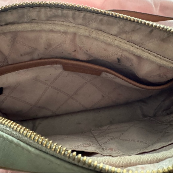 Michael Kors Olive and Chestnut Crossbody Bag - Picture 4 of 7